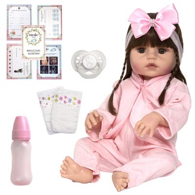 Bebê Reborn Silicone Abigail - Sonho de Menina - Bebê Boneca Reborn