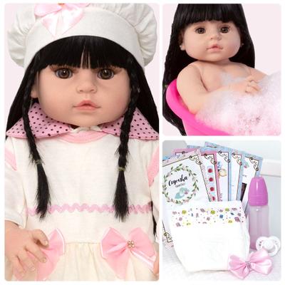 Boneca Reborn Realista Menina Linda Princesa Com Acessórios - Chic