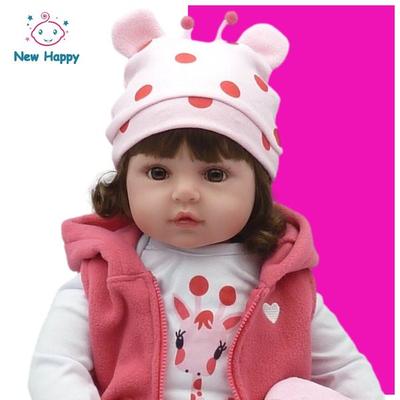 Boneca Reborn Realista 100% Silicone Pode Dar Banho Newhappy