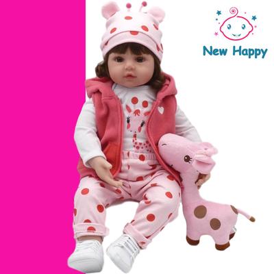 Boneca Reborn Realista 100% Silicone Pode Dar Banho Newhappy