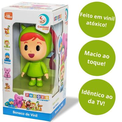 Boneco Pocoyo De Vinil Macio Desenho Infantil - Cardoso - Boneco