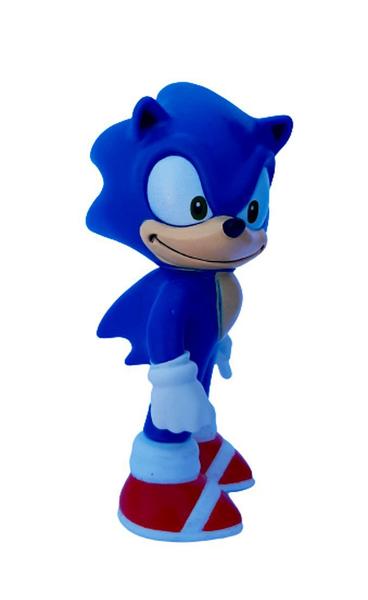 Boneco Sonic Azul Pequeno com Caneca Personalizada