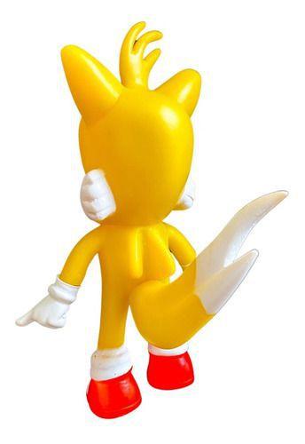 Boneco Sonic Amarelo Action Figure Personagem Articulado - R$ 79,9