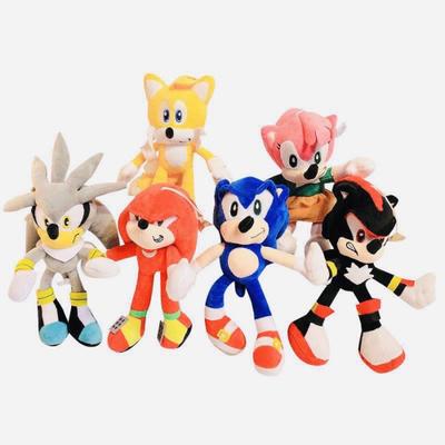 Boneco Pelucia Sonic Sega Musical 28cm