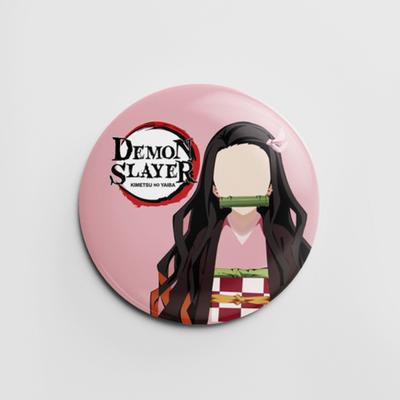 Bottom Demon Slayer Tanjiro e Nesco Button 3,5 cm (broche