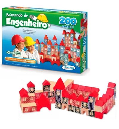 Brincando de Engenheiro Blocos de Montar 120 peças Xalingo - xalingo