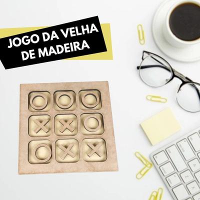 Jogo Da Velha Mdf Personalizado Infantil Tabuleiro 20X20Cm, Magalu  Empresas