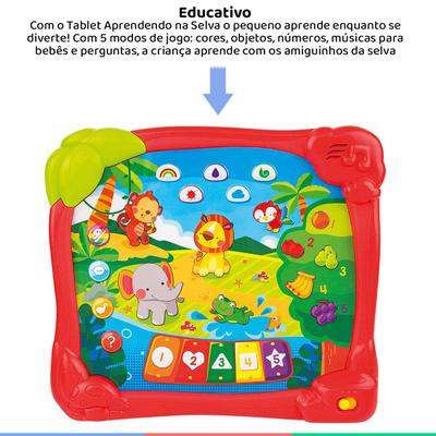 Bebês na selva: jogo educativo