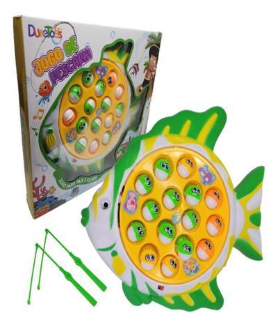 Brinquedos de jogo para crianças Pesca Pegar peixe Música de pesca