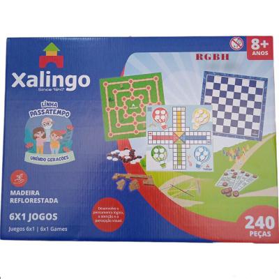 Jogo Tabuleiro 4 Em 1 Dama Ludo Trilha Pega Vareta Brinquedo