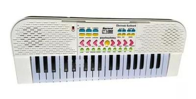 Brinquedo Musical Teclado Infantil Piano 37 Teclas Microfone