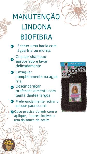 Cabelo Cacheado Bio Fibra Lindona Fashion Classic 70 Cm Cor