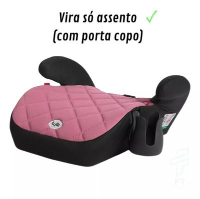 Cadeirinha De Carro Rosa Para Menina Safety e Comfort Tutti Baby