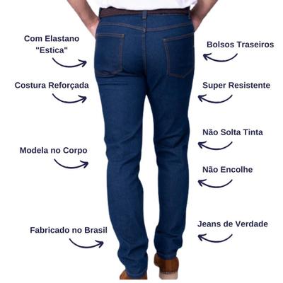 Calça jeans sale encolhe