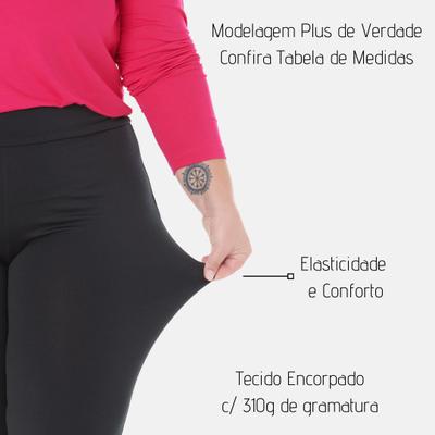 Legging Feminina Esportiva 120 Bordo - Cor Preta