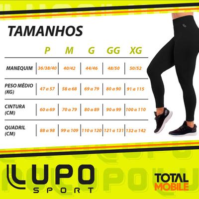 Calça Legging Lupo Original Feminina Legues Academia Leguin Levanta Empina  Bumbum, Magalu Empresas