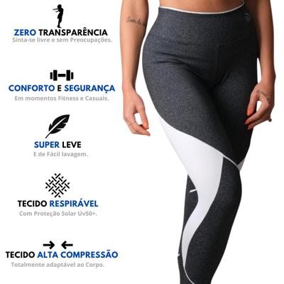 Calça Legging Básica Cintura Alta Fitness Academia - Use Criativa - Calça  Legging - Magazine Luiza