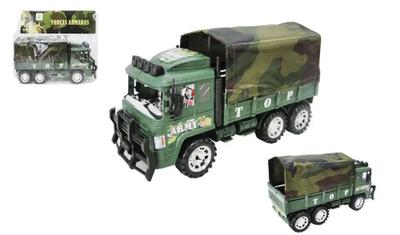 Brinquedo Carreta A Fricção Caminhão Militar Camuflado