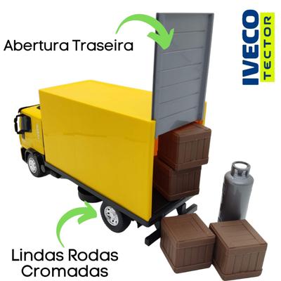 Caminhão Iveco Tector Baú com acessórios - Usual Brinquedos - Azul -  Caminhões, Motos e Ônibus de Brinquedo - Magazine Luiza