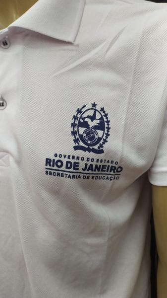Camisa de Escola Polo Estadual Rio de Janeiro Escolar Pública