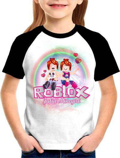 Camiseta R.O.B.L.O.X Game Meninas adulto e infantil