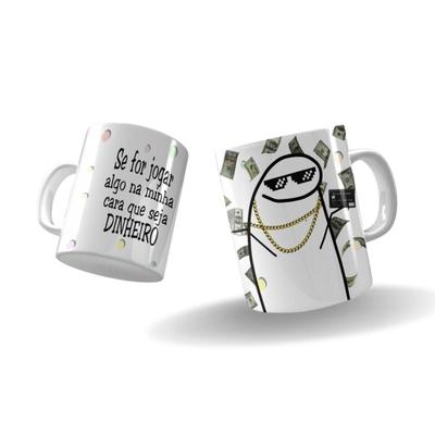 1 caneca xícara porcelana flork bento meme palito divertida