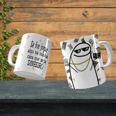 1 caneca xícara porcelana flork bento meme palito divertida - Envio Rápido  - Rosa Decor Home - Caneca - Magazine Luiza