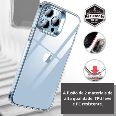 Capa Capinha Transparente Anti Impacto Case Para iPhone 14 Pro Tela 6.1  Não Amarela