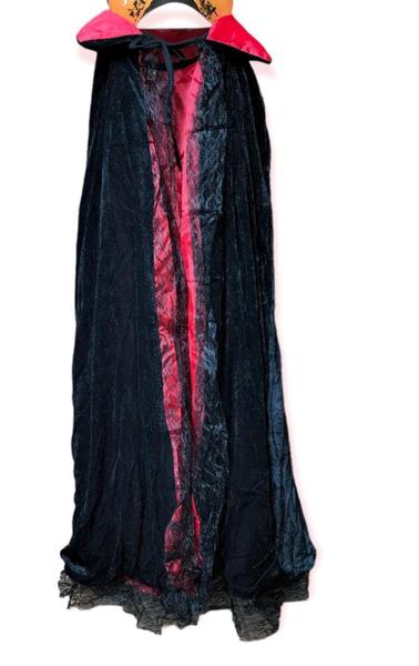 Vampira Adulta Luxo com Capa de Halloween