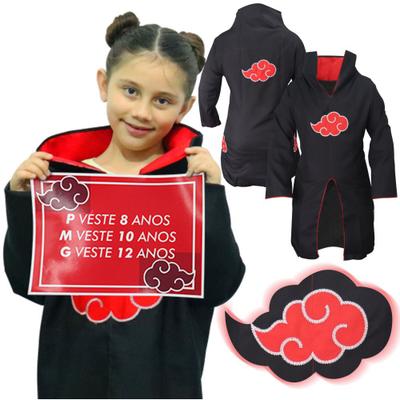 Compra online de Naruto Akatsuki Cosplay Colar Nuvem Vermelha