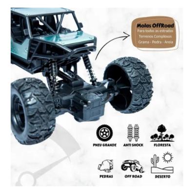 Carrinho Infantil Grande Controle Remoto Recarregavel 4x4