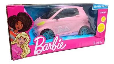 Carro Controle Remoto 3 Funções Barbie Rosa Original Candide