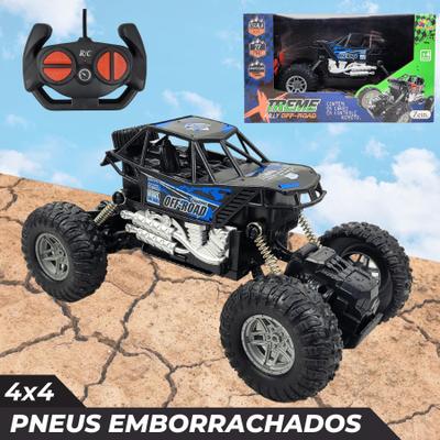 Carrinho Off Road Controle Remoto Metálico Recarregável 