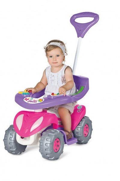 Carrinho Passeio Flores Infantil Pedal Motoca Buzina Hastes Overlar:  Produtos para sua casa, móveis, tecnologia, brinquedos e eletrodomésticos