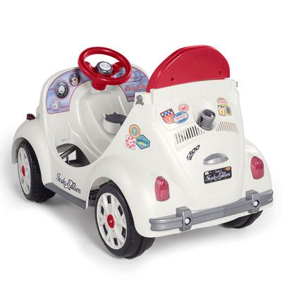 Motoca Infantil C/ Som Haste Passeio Pedal Fusca Fouks Azul