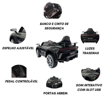 Mini Carro Infantil Elétrico Controle Remoto Som - Winner Sales