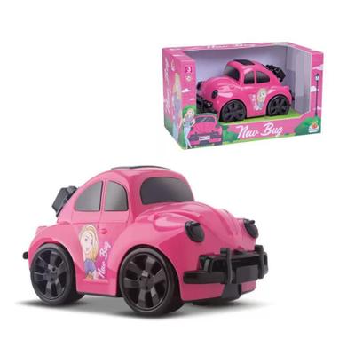 Carrinho Barbie de Controle Remoto Conversível Rosa Viajante Fashion Driver