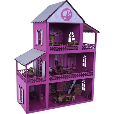 Casa da barbie mdf com moveis