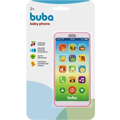 Telefone Celular Infantil Musical Baby Phone Rosa - Buba