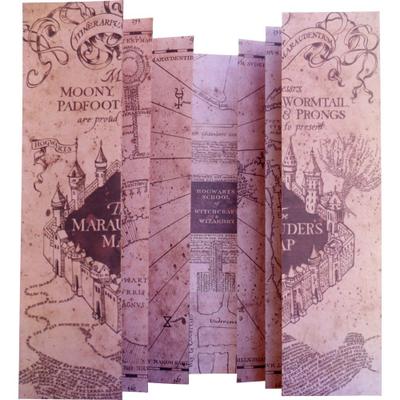 Kit Corvinal: Mapa do Maroto + Carta Aceitação Hogwarts + Colar