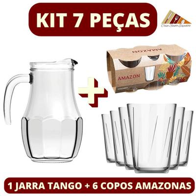 Conjunto de Copos 280ml Ginga 6 Peças - Nadir