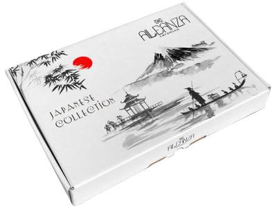 Jogo de Pratos com Hashi e Molheira com 06 Peças Japanese Collection