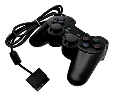 Controle sem fio para playstation 2, joystick dupla vibração