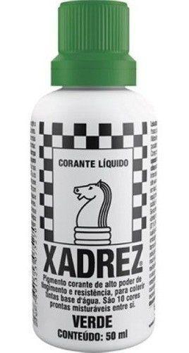 Corante liquido tinta xadrez bisnaga com 10 unidades