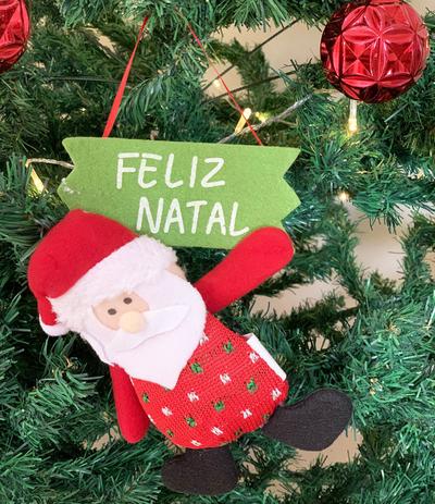 Enfeite Para Porta e Árvore de Natal Papai Noel Natalino Estrelinhas |  Magalu Empresas | B2B e compras com CNPJ