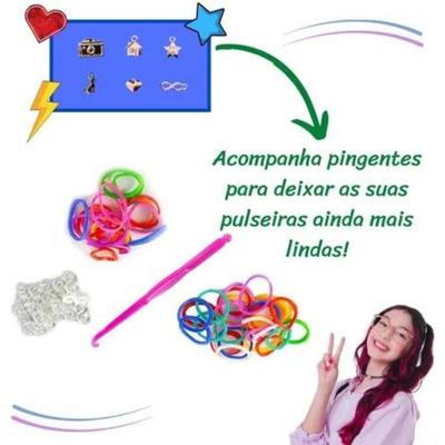 Kit Fábrica De Pulseiras Infantil Da Luluca Com Pingentes - Estrela