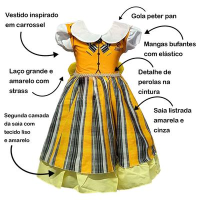 Roupa de Brincar Fantasia Sereia Algodao Infantil Feminina