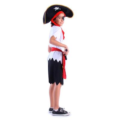 Fantasia de Pirata Masculina Com Bandana Halloween - Fantasias Carol KB -  Fantasia - Magazine Luiza