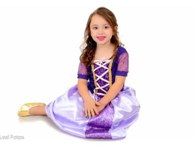 Fantasia Infantil Rapunzel - Princesa Sofia