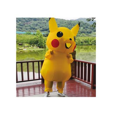 Fantasia Pikachu Inflável Pokemon Adulto Cosplay Pokemon Go